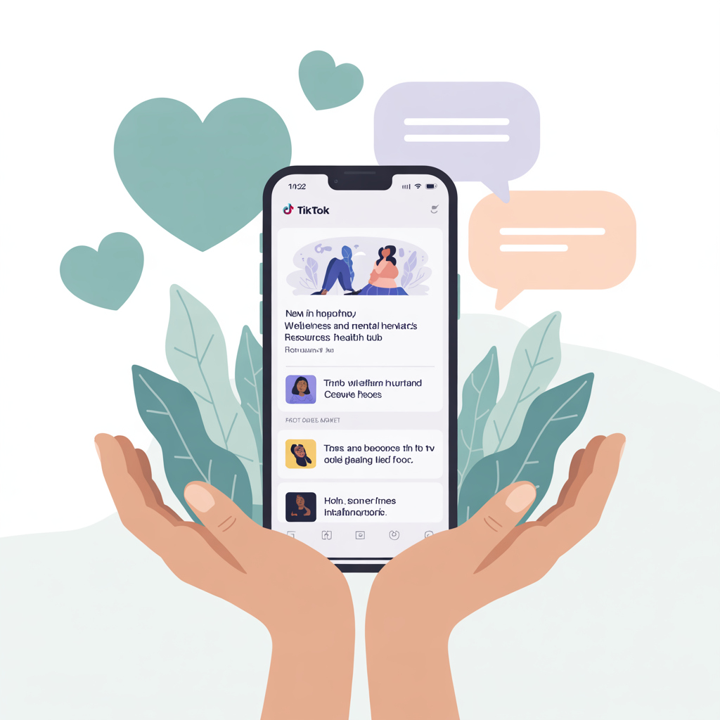 TikTok додає нові ресурси для психічного здоров’я та благополуччя